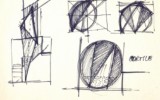 Fondazione Mudima, Milano, 1992, Drawing Mauro Staccioli, Mudima, 1992, Disegno