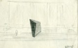 Laterizi e cemento, Galleria Nazionale d'Arte Moderna e Contemporanea, Roma, 1981, Drawing Mauro Staccioli, Roma 1981, disegno 4