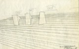 Laterizi e cemento, Galleria Nazionale d'Arte Moderna e Contemporanea, Roma, 1981, Drawing Mauro Staccioli, Roma 1981, disegno 6